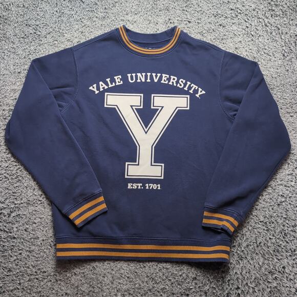 Yale University Other - Yale University Bulldogs Sweatshirt Adult Small Blue Crew Neck Graphic College